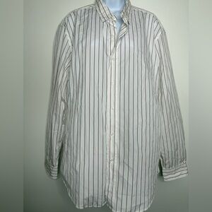 Frank & Eileen Superfine
Cotton Relaxed Fit Shirt White/Red Size Large